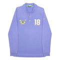 GOLF Mens Lilac Long Sleeve Polo Shirt Slim Line M Embroidered Logo