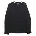 DKNY Womens Black Modern Long Sleeve Crew Neck T-Shirt M Cotton Blend