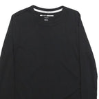 DKNY Womens Black Modern Long Sleeve Crew Neck T-Shirt M Cotton Blend