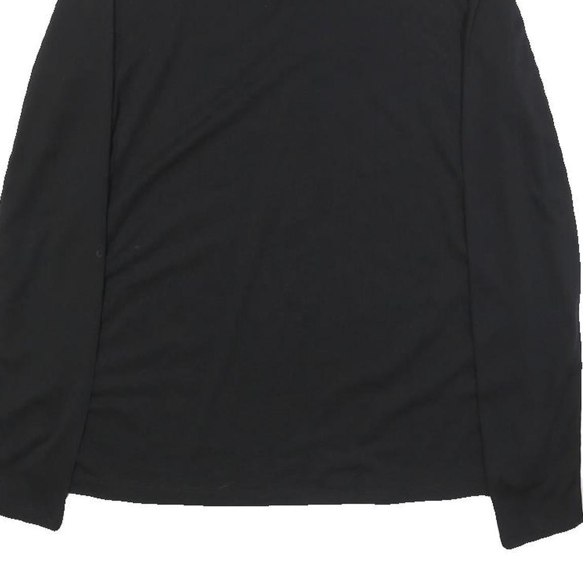 DKNY Womens Black Modern Long Sleeve Crew Neck T-Shirt M Cotton Blend