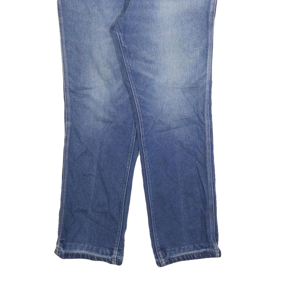 LEE Womens Regular Fit Straight Leg Denim Medium Wash Cotton Blend Jeans W34 L28