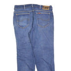 LEE Womens Regular Fit Straight Leg Denim Medium Wash Cotton Blend Jeans W34 L28