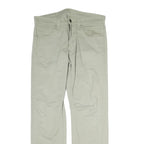 LEVI'S Mens Cotton Beige Regular Straight Trousers W30 L29 Classic Casual Zip