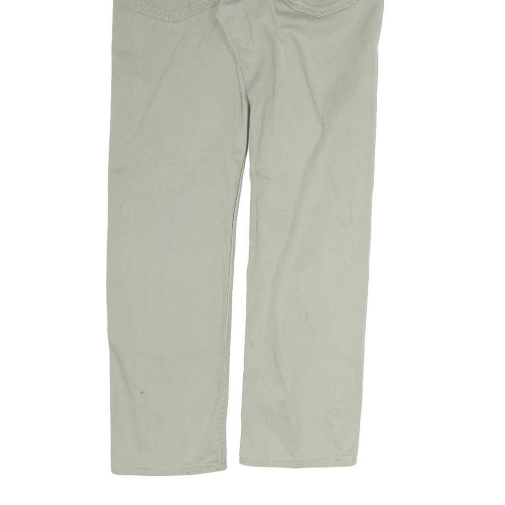 LEVI'S Mens Cotton Beige Regular Straight Trousers W30 L29 Classic Casual Zip