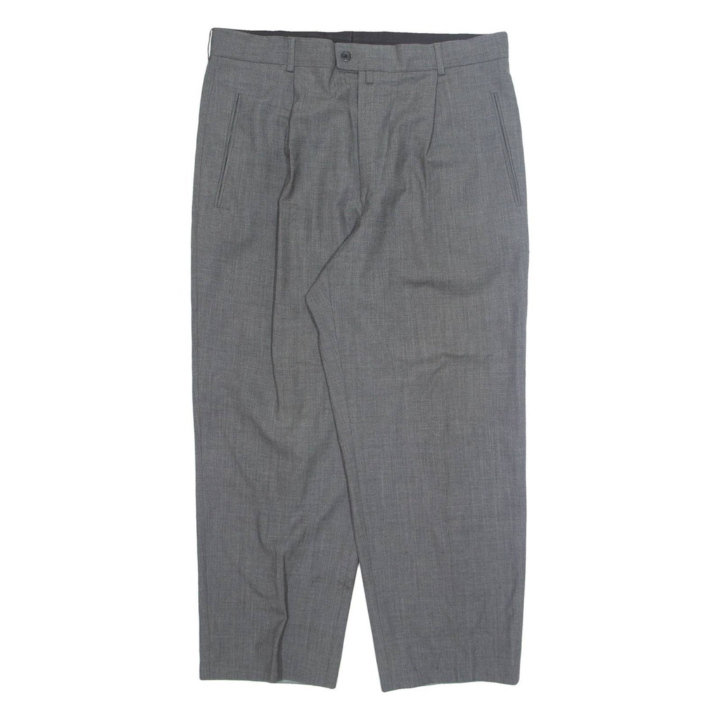 FEIN-KALLER Chino Mens Trousers Grey Regular Straight W36 L21