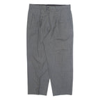 FEIN-KALLER Chino Mens Trousers Grey Regular Straight W36 L21