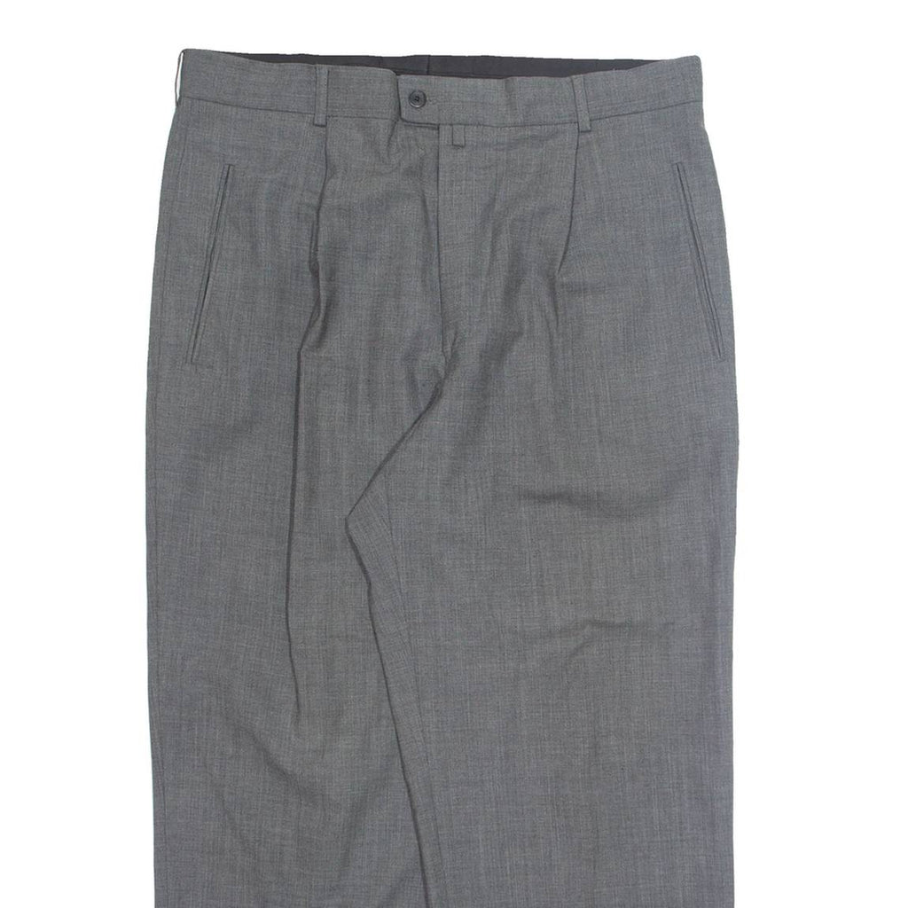 FEIN-KALLER Chino Mens Trousers Grey Regular Straight W36 L21