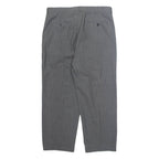 FEIN-KALLER Chino Mens Trousers Grey Regular Straight W36 L21
