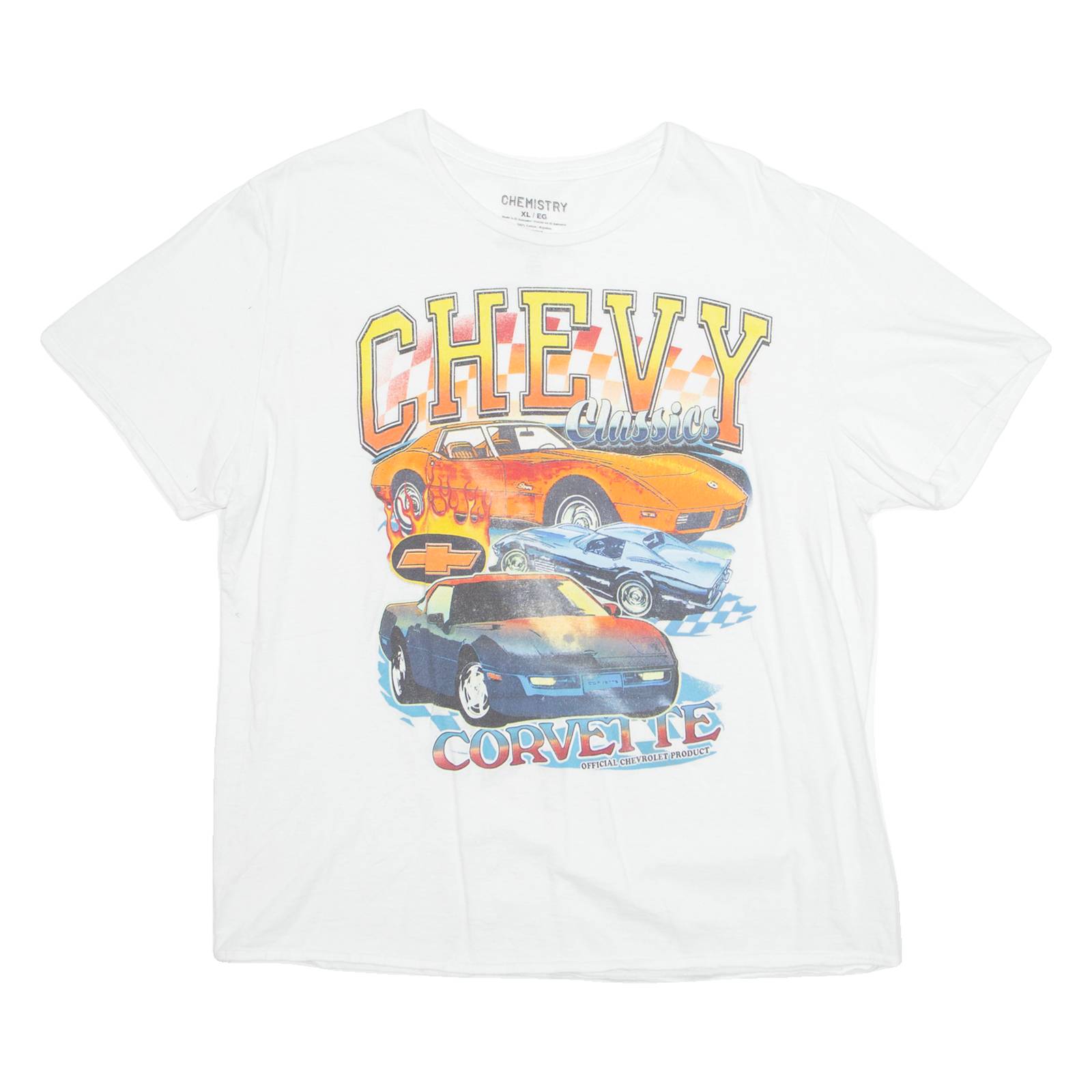 CHEMISTRY Chevy Classics Mens T-Shirt White XL
