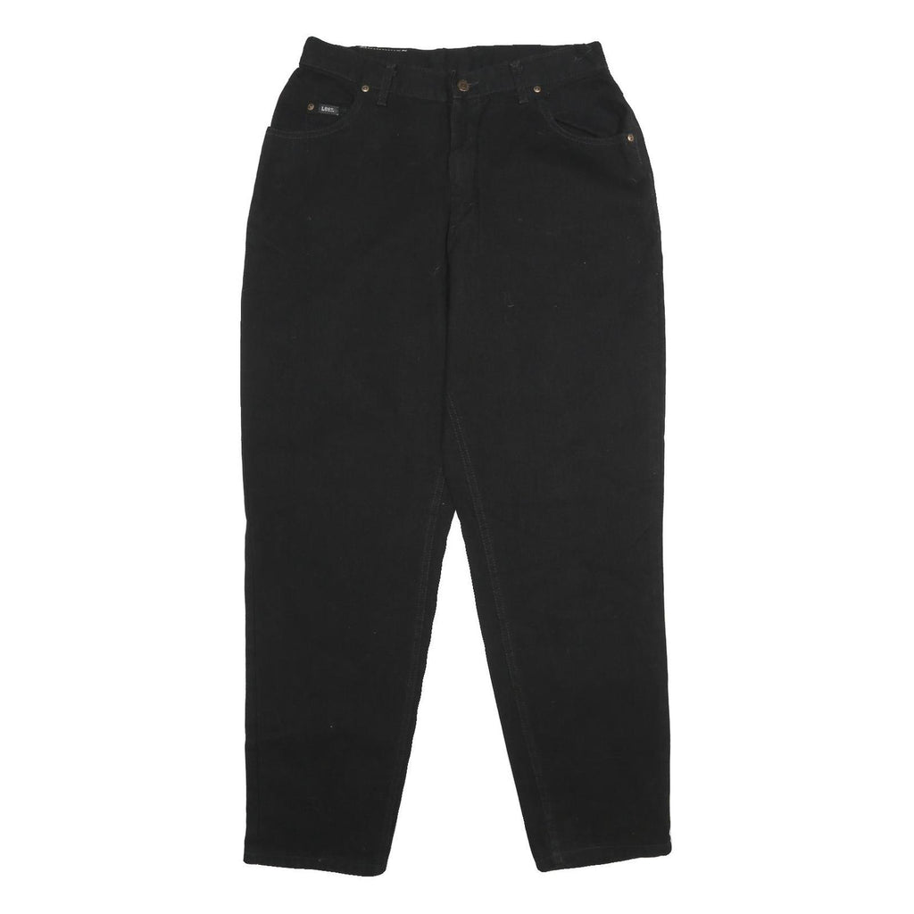LEE Womens Classic Black Jeans Cotton Regular Fit Straight Leg W30 L32