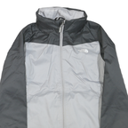 THE NORTH FACE Womens Grey & Dark Grey Outdoor Jacket M Polyester Blend Zip