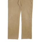 DICKIES Mens Regular Fit Beige Cotton Blend Zip Trousers W38 L32 Workwear Casual