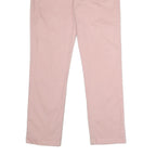 TOMMY HILFIGER Mens Cotton Blend Pink Regular Fit Straight Trousers W33 L32