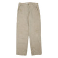 CARHARTT Mens Jeans Beige Regular Straight Denim Fair W32 L34 Workwear Utility