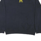 ADIDAS Mens Navy Blue Sweatshirt L Cotton Blend Crew Neck Pullover