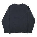 ADIDAS Mens Navy Blue Sweatshirt L Cotton Blend Crew Neck Pullover