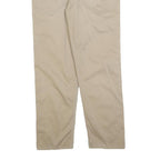 LEVI'S Mens Beige Cotton Blend Relaxed Straight Trousers W34 L30 Casual Button