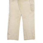DICKIES Mens Beige Regular Fit Straight Leg Denim W32 L32 Workwear Utility Jeans