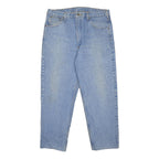 CARHARTT Mens Jeans Blue Regular Straight Denim Light W36 L27 Classic Fit