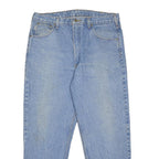 CARHARTT Mens Jeans Blue Regular Straight Denim Light W36 L27 Classic Fit
