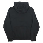 NIKE Mens Black Cotton Blend Hoodie S Novelty Print Pullover Casual