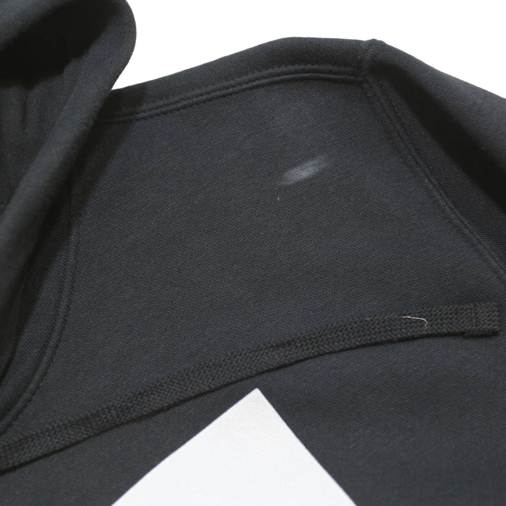 NIKE Mens Black Cotton Blend Hoodie S Novelty Print Pullover Casual