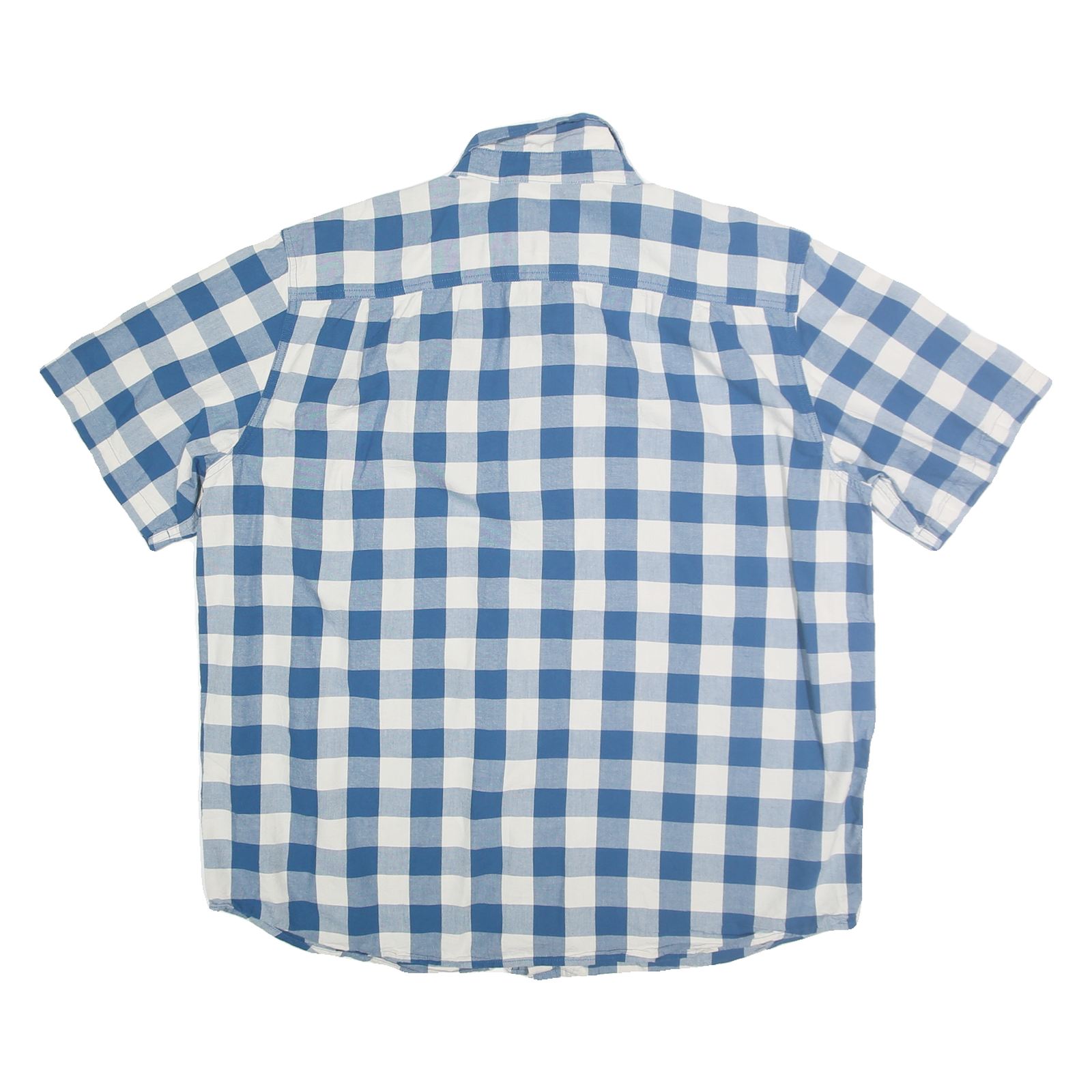 CARHARTT Mens Blue & White Check Shirt XL Loose Fit Casual Workwear