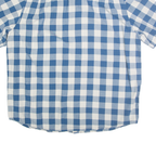 CARHARTT Mens Blue & White Check Shirt XL Loose Fit Casual Workwear