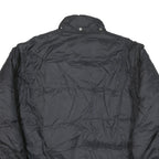 ADIDAS Mens Black Bomber Jacket 2XL Polyester Blend Plain Zip Closure Casual