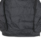 ADIDAS Mens Black Bomber Jacket 2XL Polyester Blend Plain Zip Closure Casual