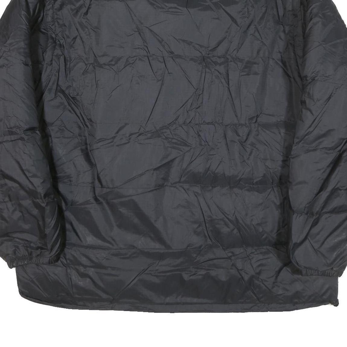 ADIDAS Mens Black Bomber Jacket 2XL Polyester Blend Plain Zip Closure Casual