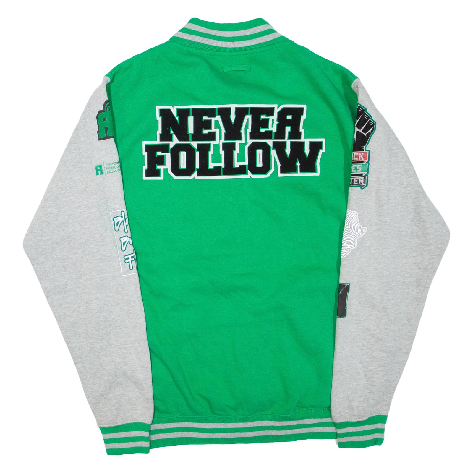 Never Follow Mens Jacket Green XL