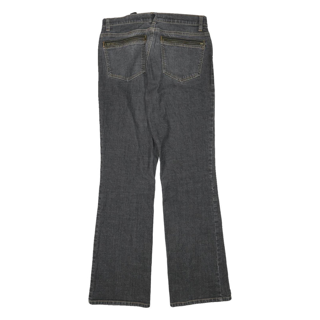 DKNY Womens Regular Fit Grey Denim Jeans W29 L31 Zip Closure Classic Style