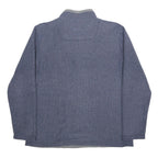 WEIRD FISH Mens Blue Polyester Blend Patterned Jumper Half Zip Waffle Knit 2XL