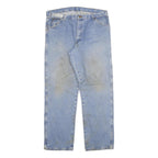 DICKIES Mens Jeans Blue Regular Straight Denim Light W36 L32 Classic Fit