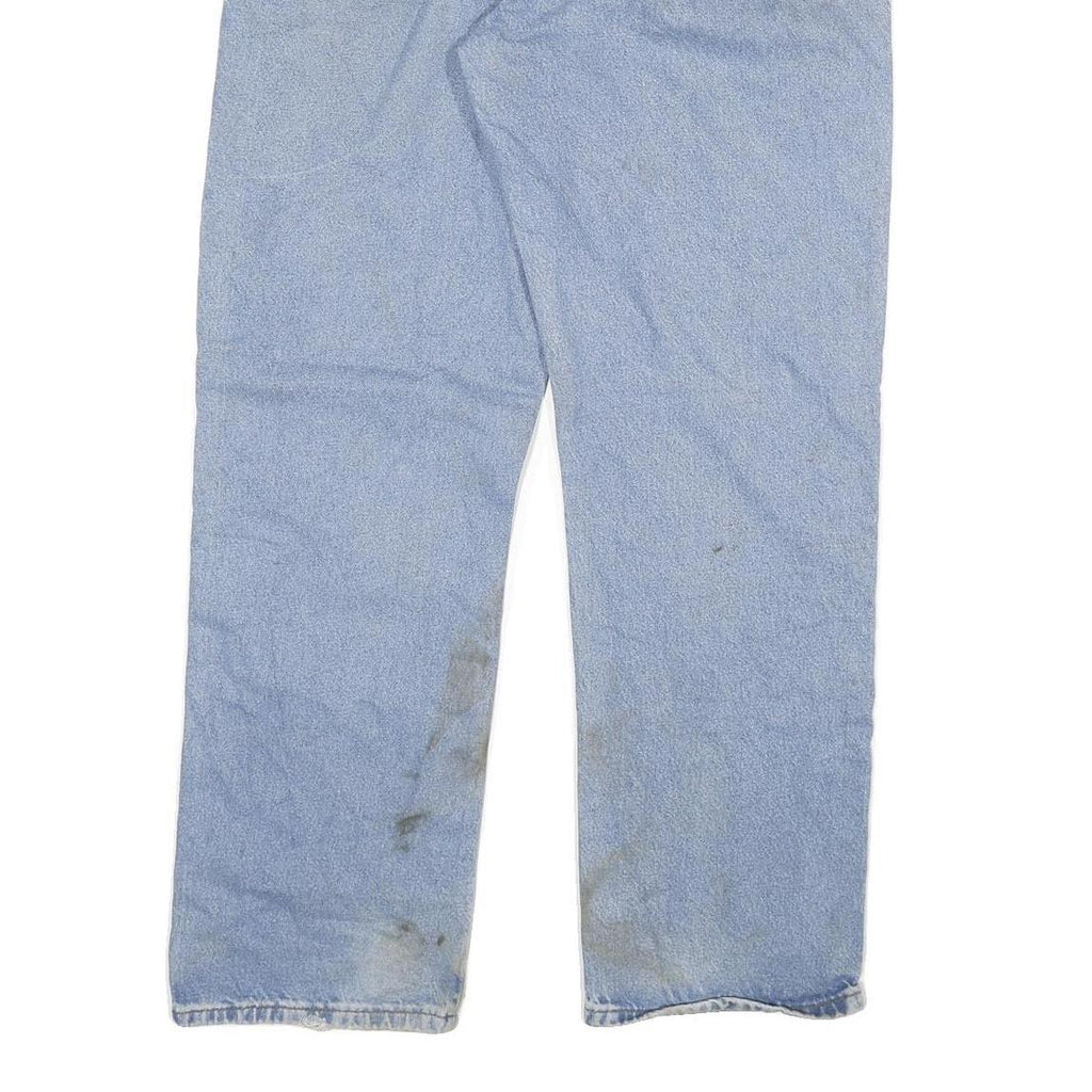 DICKIES Mens Jeans Blue Regular Straight Denim Light W36 L32 Classic Fit