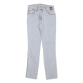 CAPPOPERA Womens Slim Blue Denim Slim Jeans W26 L28 Side Stitch Detail