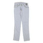 CAPPOPERA Womens Slim Blue Denim Slim Jeans W26 L28 Side Stitch Detail