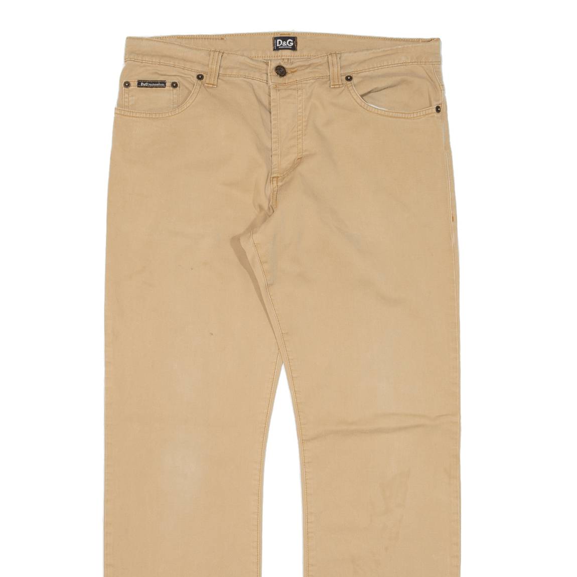 DOLCE & GABBANA Mens Trousers Beige Regular Straight W35 L29
