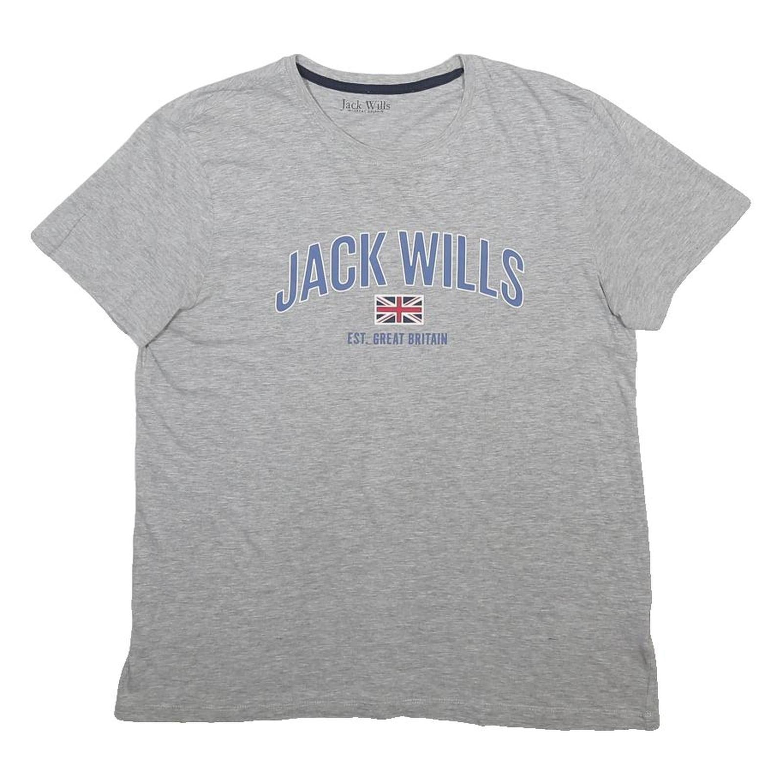 JACK WILLS Womens Grey Jack Wills Graphic T-Shirt M Short Sleeve Crew Neck