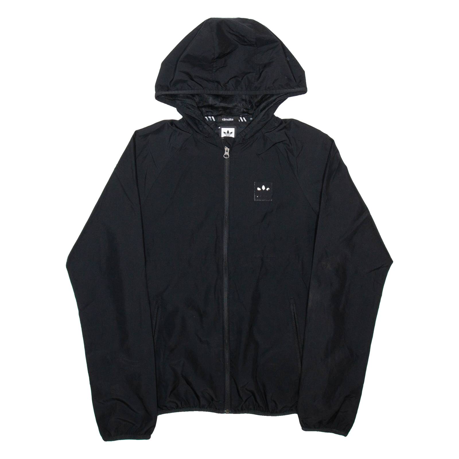 ADIDAS Mens Jacket Black Hooded S