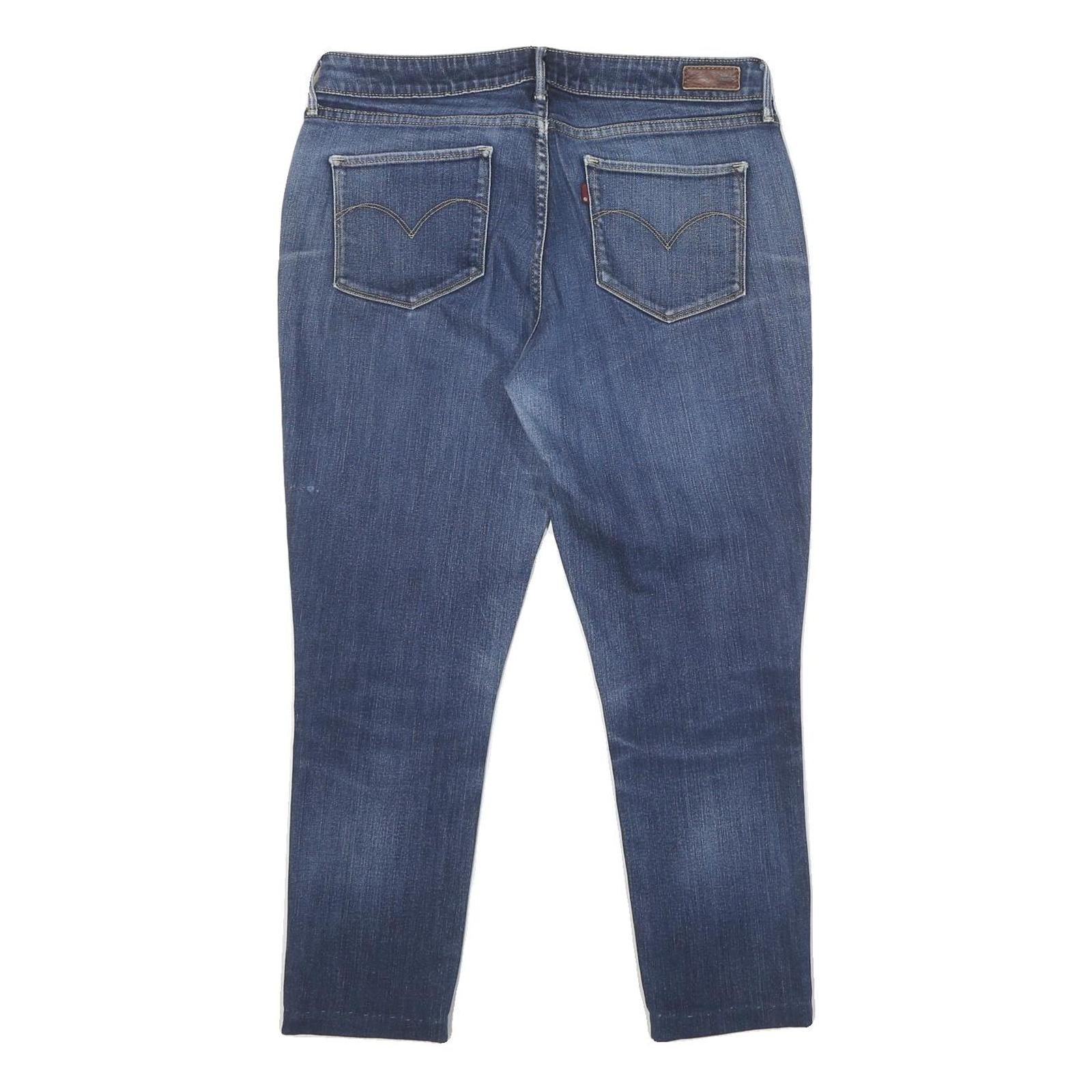 LEVI'S Bold Curve Modern Rise Womens Jeans Blue Regular Skinny Denim Medium W32