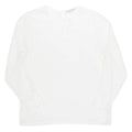 Sheer Womens Top White Long Sleeve M