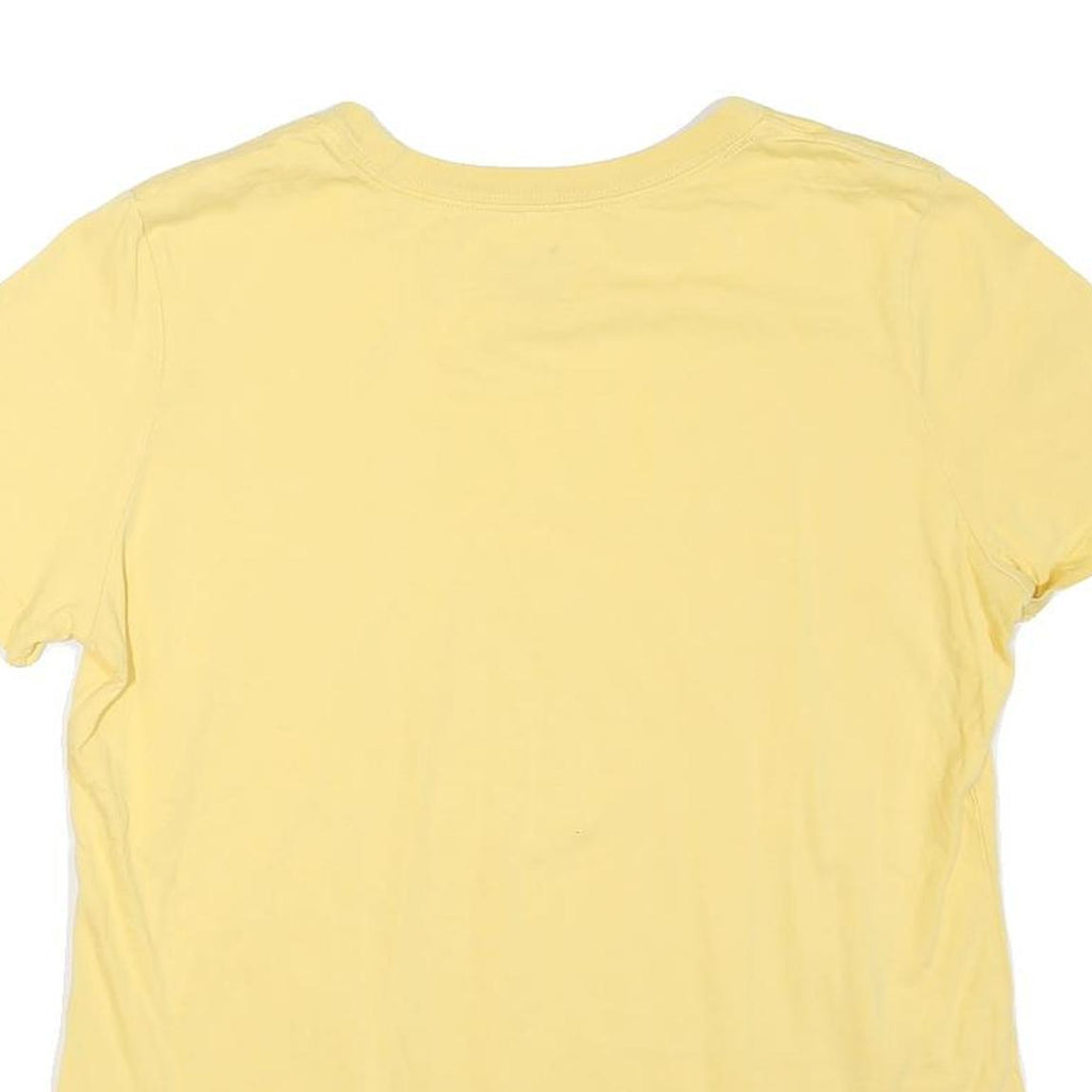 NIKE Womens Yellow T-Shirt M Short Sleeve Crew Neck Cotton Blend Casual