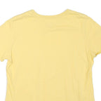 NIKE Womens Yellow T-Shirt M Short Sleeve Crew Neck Cotton Blend Casual