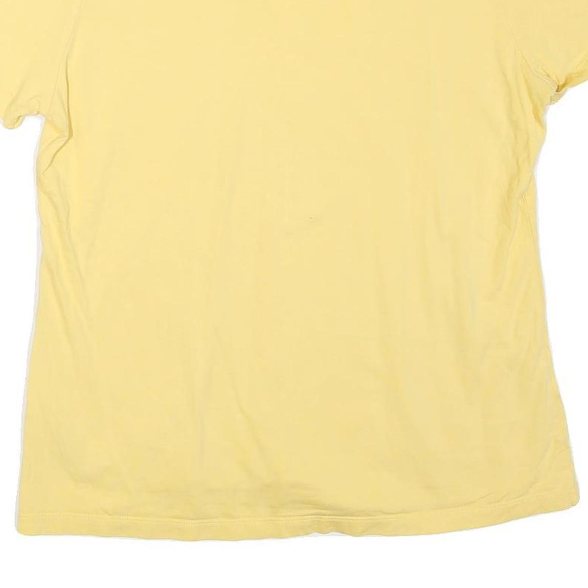 NIKE Womens Yellow T-Shirt M Short Sleeve Crew Neck Cotton Blend Casual