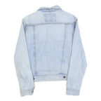 WRANGLER Womens Blue Denim Jacket S Cotton Button Classic Fit Light Wash