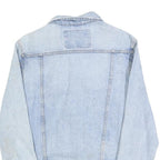 WRANGLER Womens Blue Denim Jacket S Cotton Button Classic Fit Light Wash