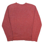 NIKE Womens Red Cotton Blend Crew Neck Sweatshirt M Lightweight Comfort