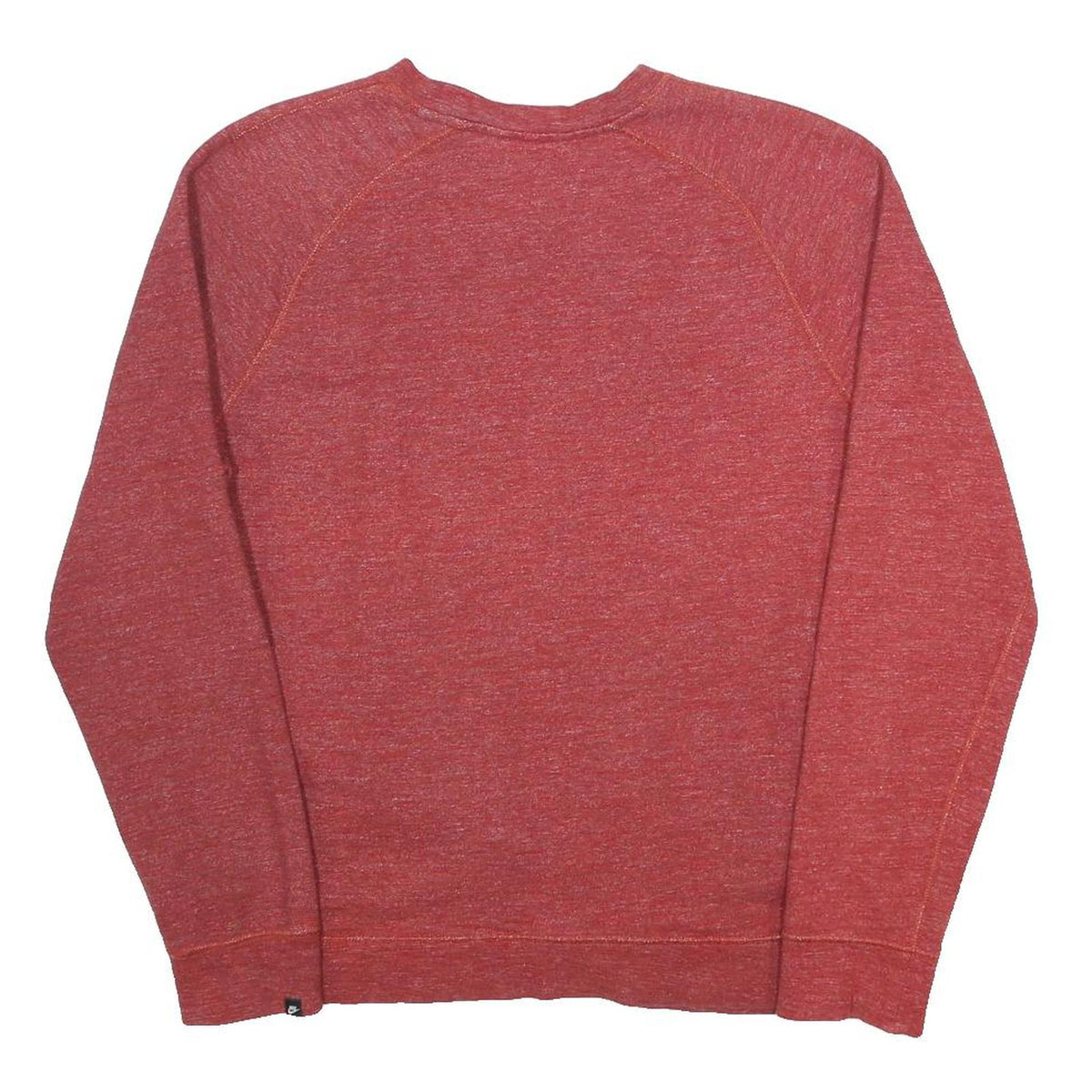 NIKE Womens Red Cotton Blend Crew Neck Sweatshirt M Lightweight Comfort